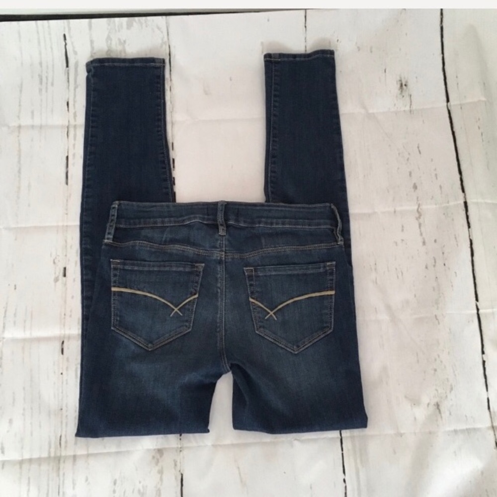 Bullhead Black Straight Leg Denim Blue Jeans